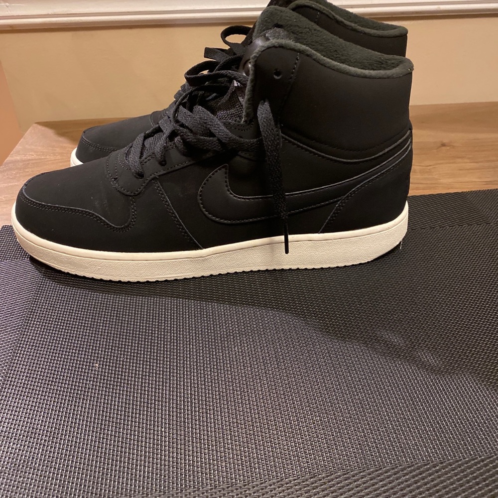 Nike Ebernon Mid Black Air Force Fleece AV2478-001 - Picture 3 of 7